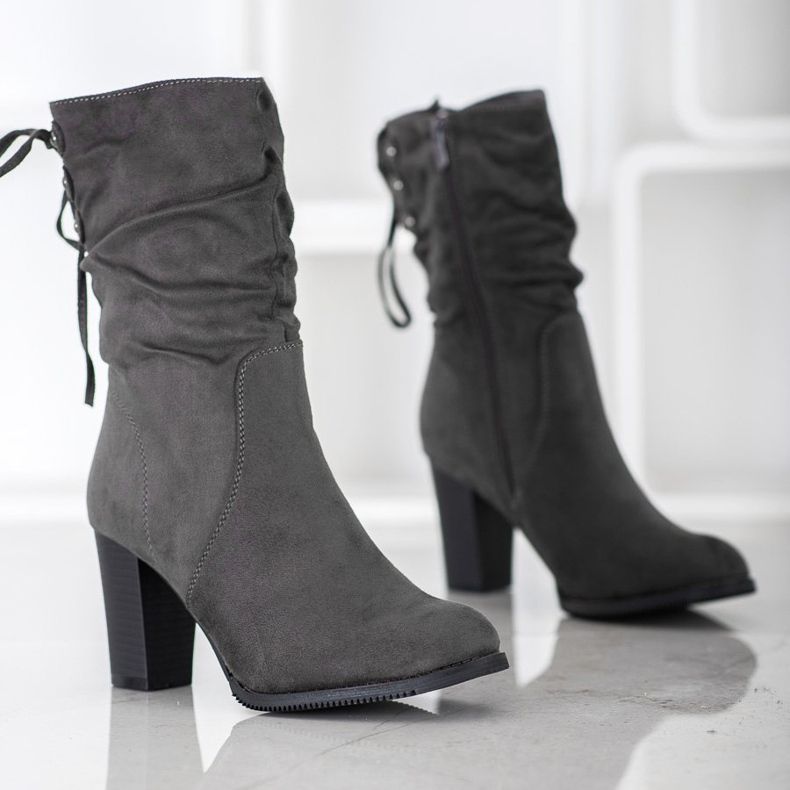 J. Star Cizme gri înalte 1