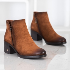 Cizme din piele de căprioară VINCEZA maro 1