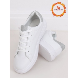 Adidași de damă albi C941 Silver argint 1