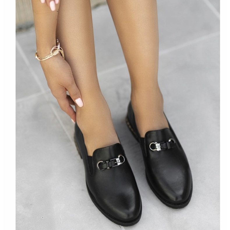 Pantofi de damă negri C17-6011 negru 1