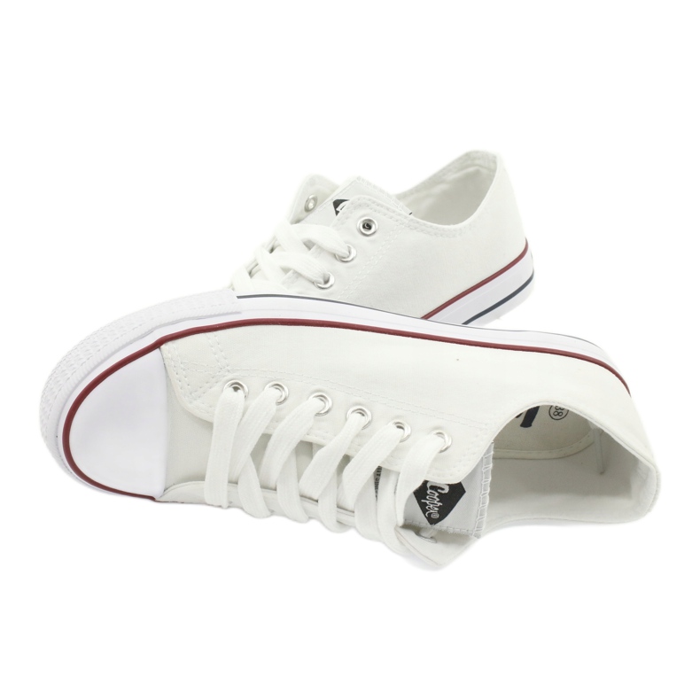 White Lee Cooper a legat cărucioare alb 4