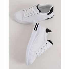 Adidași de damă albi LG20 ALB / NEGRU 1
