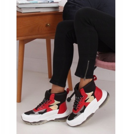 Adidași de top 2000-C05 Negru multicolor 2