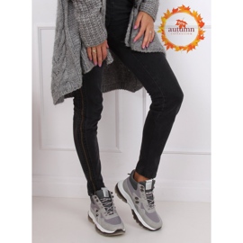 Pantofi sport gri de top 2000-C03 Gri 1