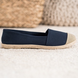 Espadrile la modă albastru marin 2