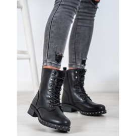 J. Star Muncitori dantelați cu cristale negru 1