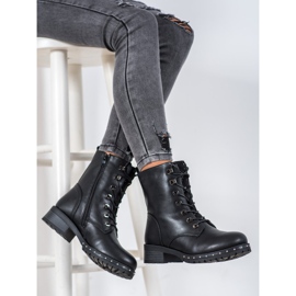 J. Star Muncitori dantelați cu cristale negru 2