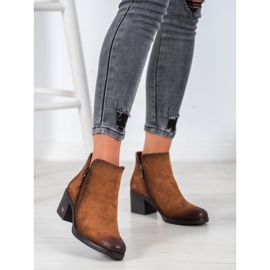 Cizme din piele de căprioară VINCEZA maro 2