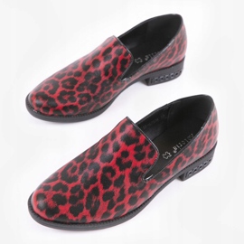 Pantofi de damă roșii C18-6527 negru roșu 2