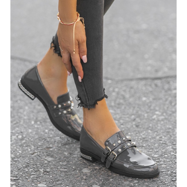 Pantofi de damă gri C18-6252-2 2