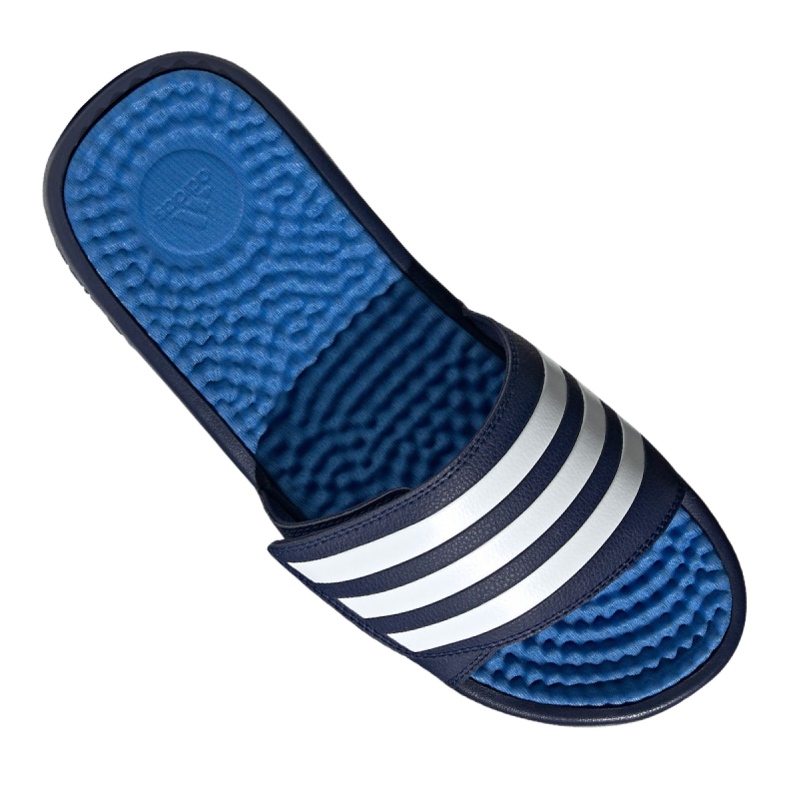 Papuci Adidas Adissage Tnd M F35564 alb albastru marin albastru 2