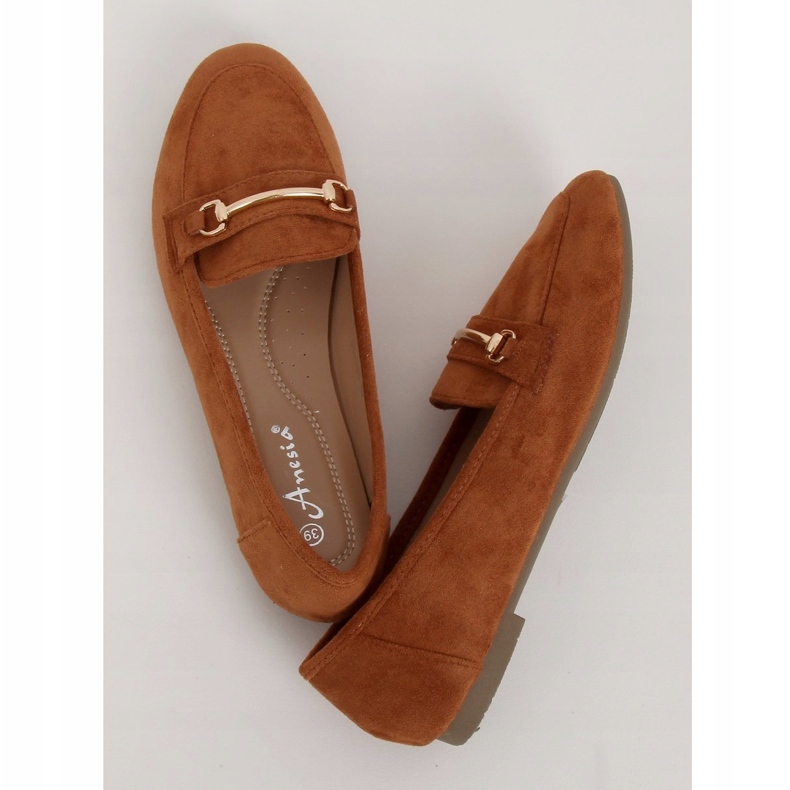 Mocasini dama camel 88-385 Camel maro 1
