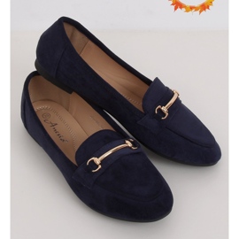 Mocasini dama bleumarin 88-385 Navy albastru marin 1