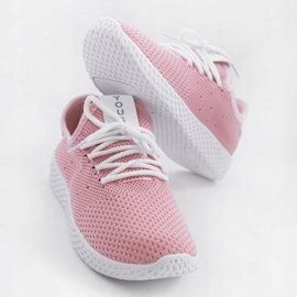 H935-5 pantofi sport de culoare roz 2