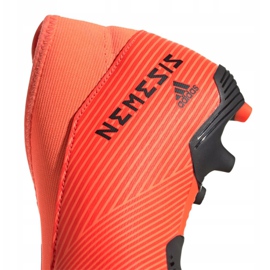 Ghete de fotbal Adidas Nemeziz 19.3 Ll Fg Jr EH0488 roșu portocale 1