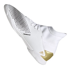 Ghete de fotbal Adidas Predator 20.3 In Jr FW9218 gri / argintiu, alb, auriu alb 6
