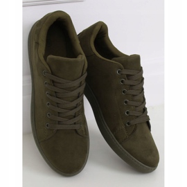 Adidași de damă din piele verde 6301 Verde 1