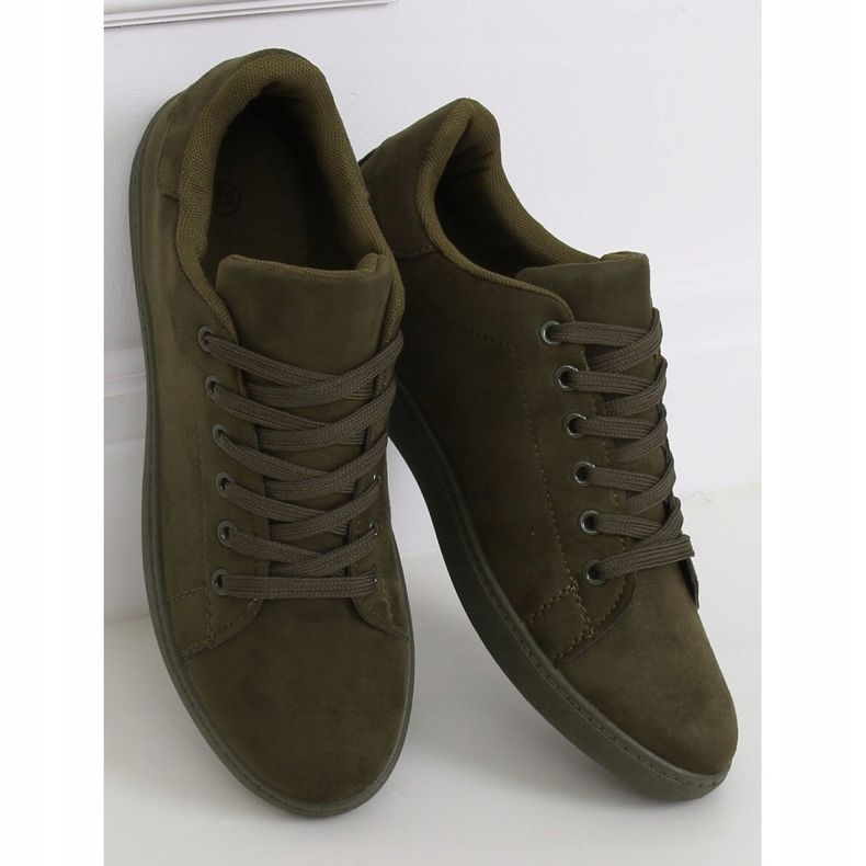 Adidași de damă din piele verde 6301 Verde 1