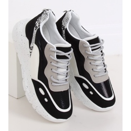 Pantofi sport alb-negru LL1771 Negru 2