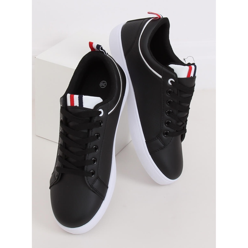 Adidași negri pentru femei B0-501 Negru 2