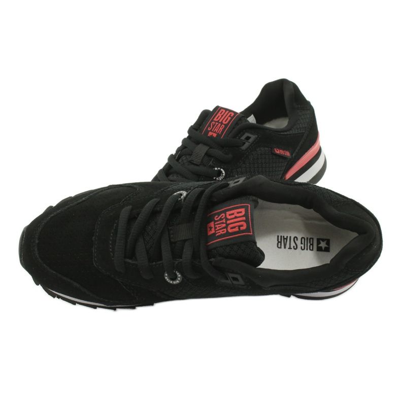 Încălțăminte sport BIG STAR GG274524 negru roșu 4