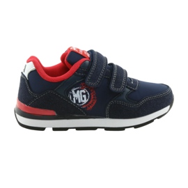 American Club Pantofi sport de talpă americană BS08 din piele roșu albastru marin 6 American Club Pantofi sport de talpă americană BS08 din piele roșu albastru marin 6