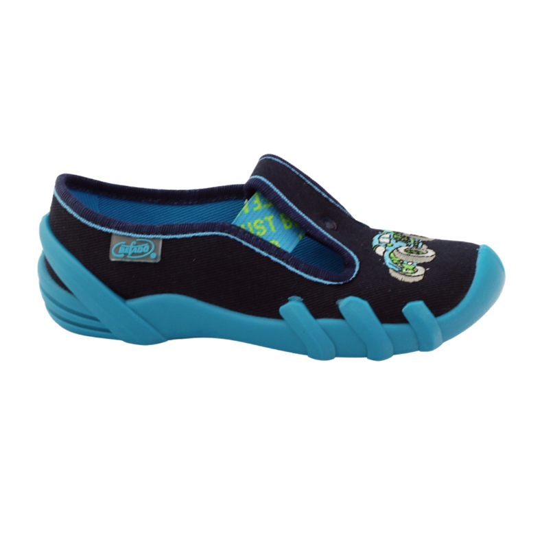 Pantofi copii Befado papuci 290x161 albastru marin albastru verde 5
