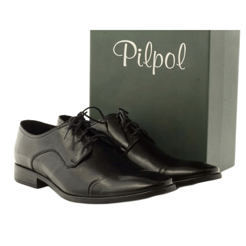 Pantofi formali din piele Pilpol 1385 negru 4