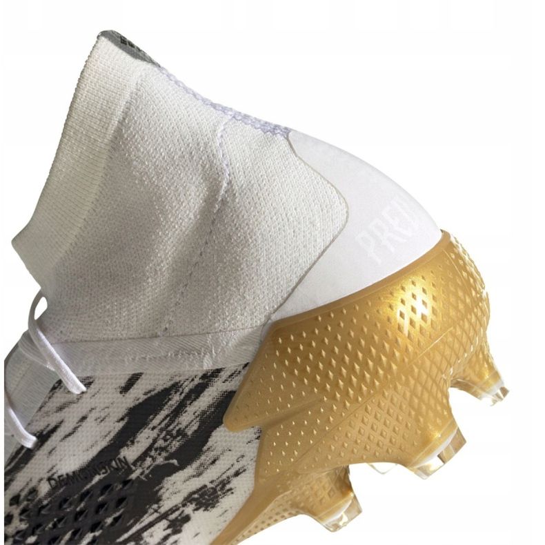 Ghete de fotbal Adidas Predator 20.1 Fg M FW9186 negru, alb, negru, auriu alb 2