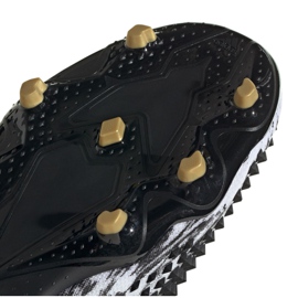 Ghete de fotbal Adidas Predator 20.1 Fg Jr FW9208 negru, alb, negru, auriu alb 1