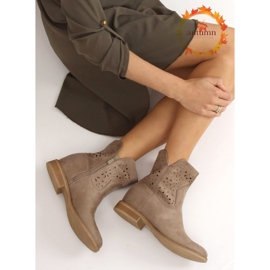 Cizme ajurate cu toc ascuns bej CH2008 Bej maro 1 Cizme ajurate cu toc ascuns bej CH2008 Bej maro 1