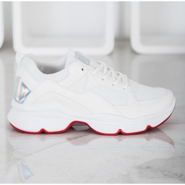 SHELOVET Adidași albi confortabili 1