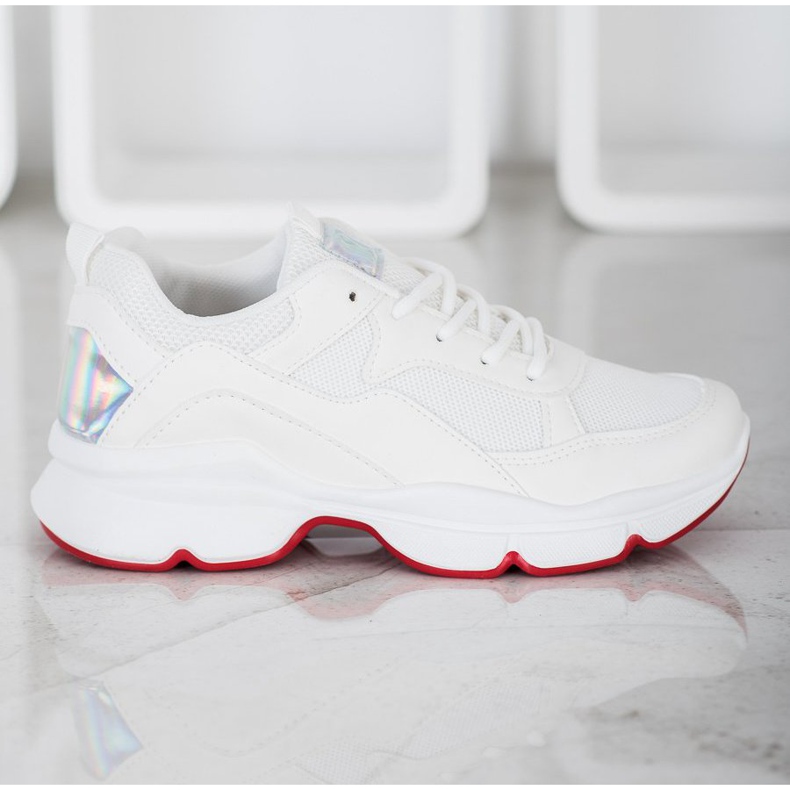 SHELOVET Adidași albi confortabili 1