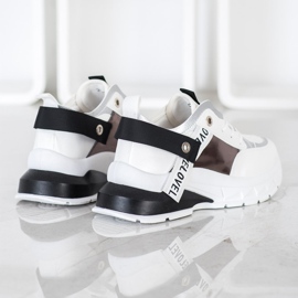 Marquiz Adidași eleganți alb negru 1