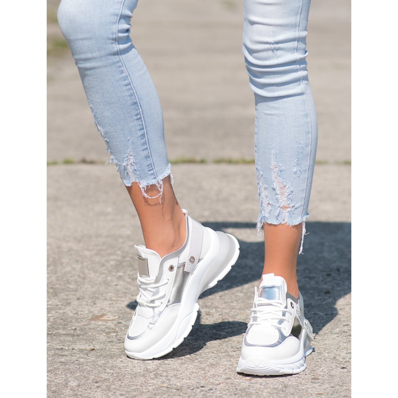 Marquiz Adidași eleganți alb 2