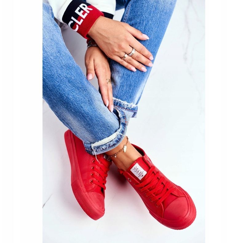 Adidași pentru femei Cross Jeans Roșu DD2R4032 roşu 1