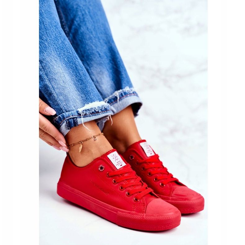 Adidași pentru femei Cross Jeans Roșu DD2R4032 roşu 2
