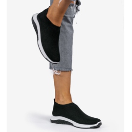 Pantofi sport negri de alunecare KK-211 negru 2 Pantofi sport negri de alunecare KK-211 negru 2