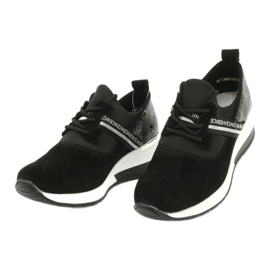 Filippo Pantofi sport din piele Slipony DP1388 / 20 BK Nice negru argint 2