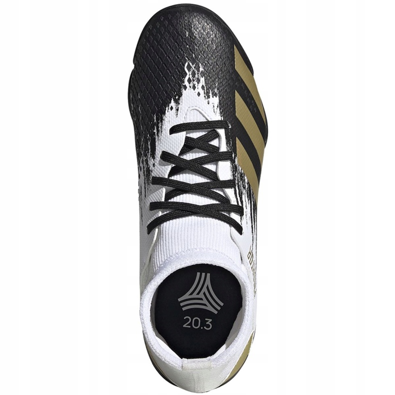 Ghete de fotbal Adidas Predator 20.3 Tf Jr FW9220 gri alb 1