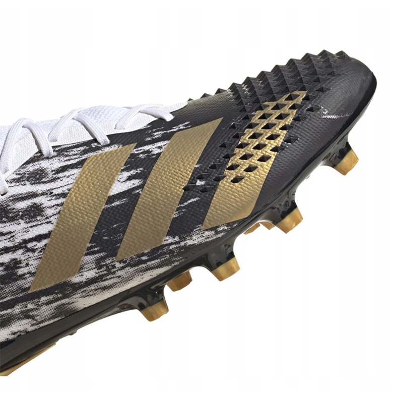 Ghete de fotbal Adidas Predator 20.1 Low Ag M FW9747 negru, alb, negru, auriu alb 2