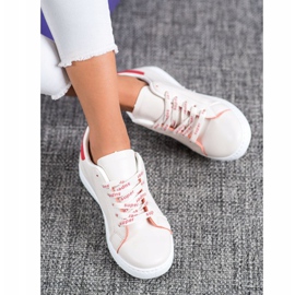 SHELOVET Pantofi sport la modă alb roșu 1