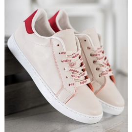 SHELOVET Pantofi sport la modă alb roșu 2