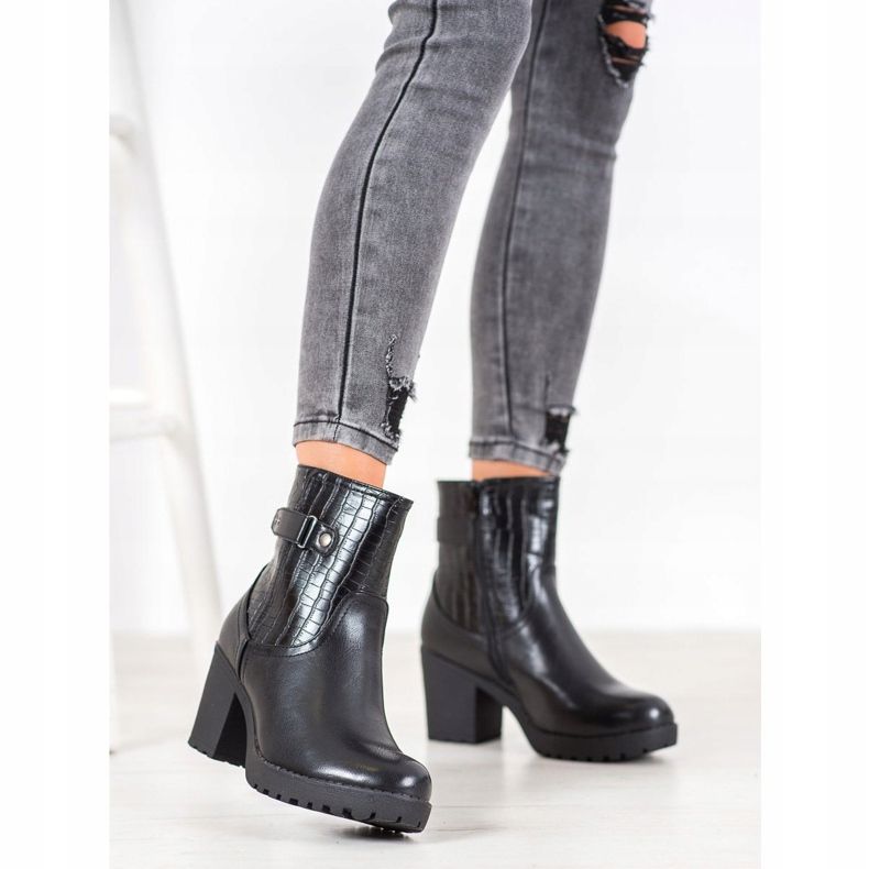 J. Star Cizme calde pe stâlp negru 1