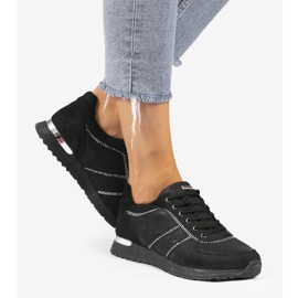 Pantofi sport negri din piele ecologică 6162-Y negru 1