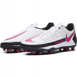 Pantofi de fotbal Nike Phantom M Gt Club FG / MG CK8459 160 alb alb 2
