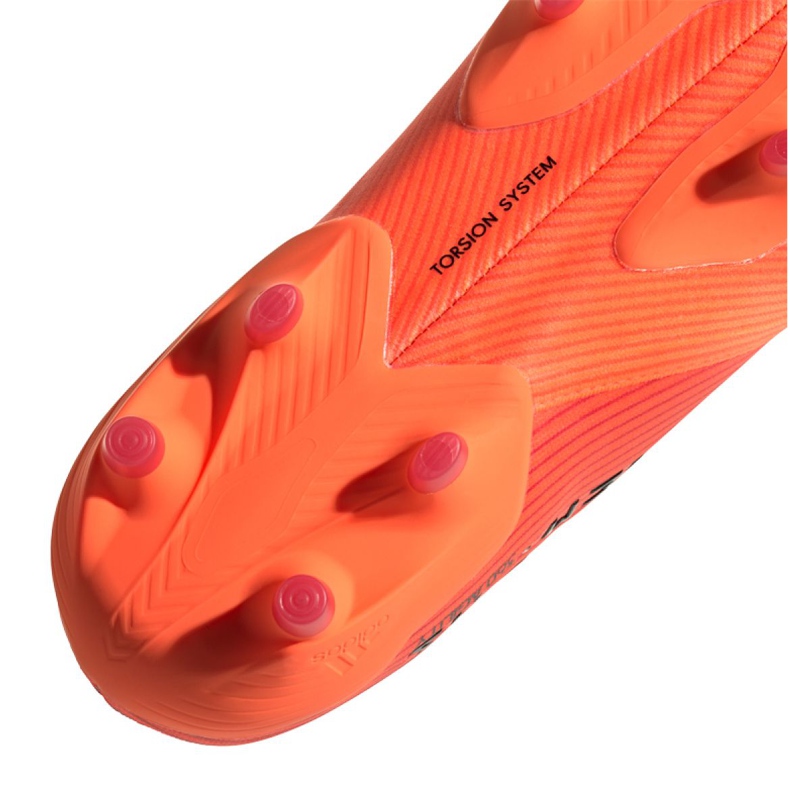 Ghete de fotbal Adidas Nemeziz 19+ Fg M EH0772 multicolor portocale 1