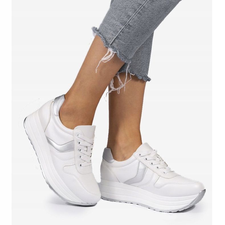 Pantofi sport albi, adidași BK-20 2 Pantofi sport albi, adidași BK-20 2