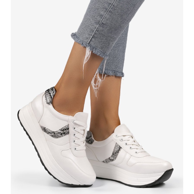 Pantofi sport albi, adidași BK-20 2