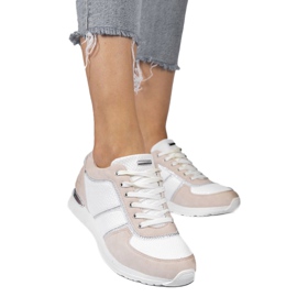 Încălțăminte sport roz din piele ecologică 6162-Y 1